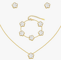 Mother-of-Pearl Clover Jewelry Set