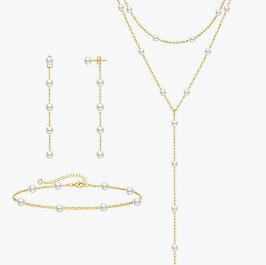 Luminous Pearl & Gold Set