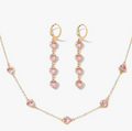 Blushing Pink Heart Crystal Set