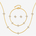 Gold Crystal Cross-Station Set